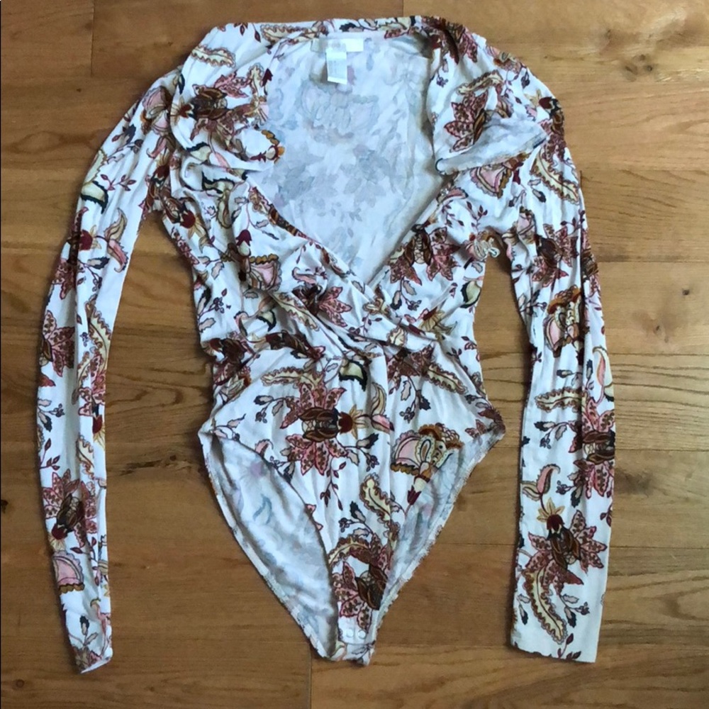 Forever 21 floral body suit
